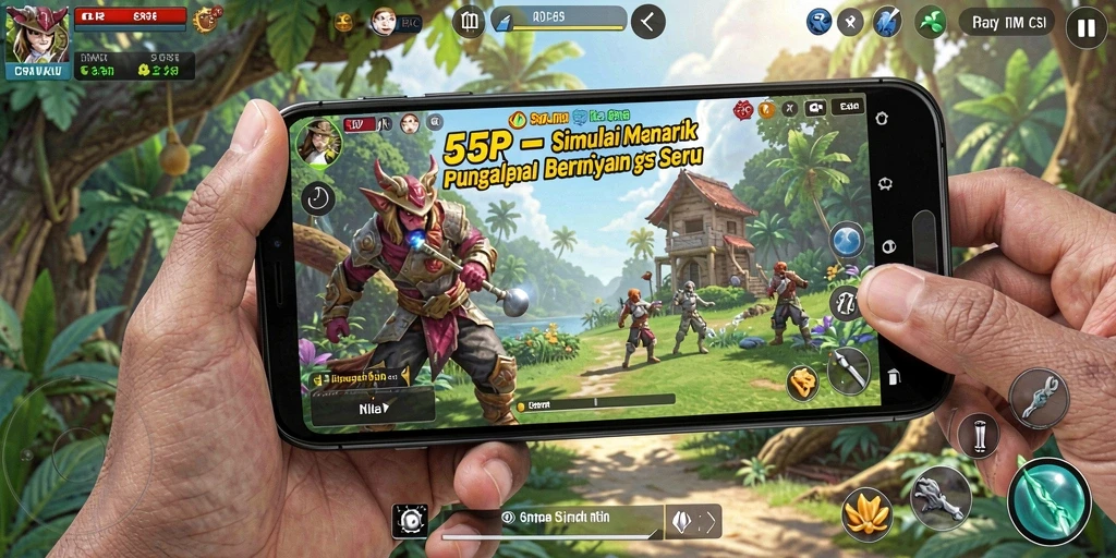 Tampilan gameplay 55RP yang menarik dan interaktif dalam simulasi.