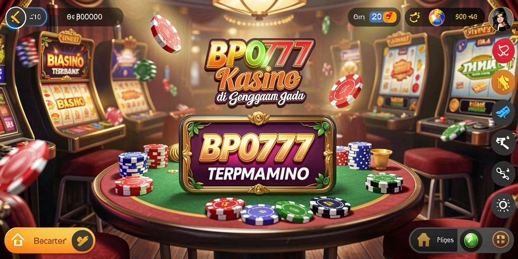 Screenshot utama BPO777 menampilkan gameplay Kasino yang menarik.