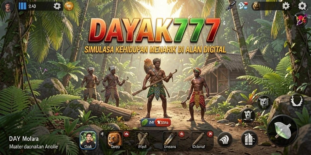 Tampilan gameplay menarik dari DAYAK777 dalam dunia simulasi.