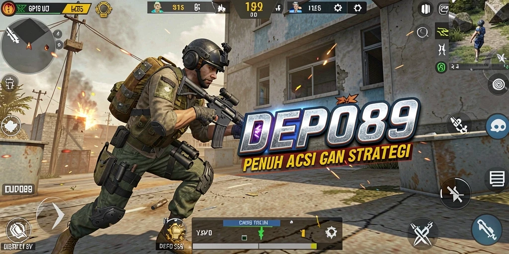 Tampilan aksi seru dari gameplay DEPO89 yang mendebarkan.