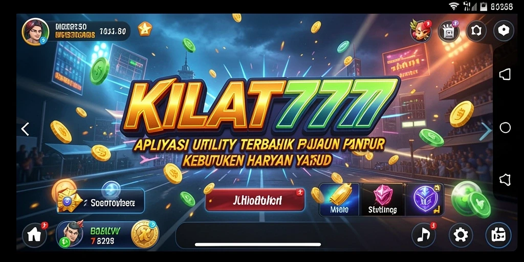 Tampilan antarmuka yang menarik dan fungsional dari KILAT777.