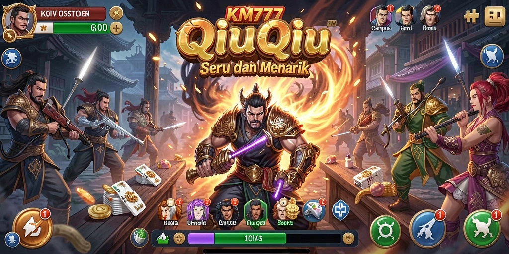 Gameplay QiuQiu yang seru dan menantang di KM777.