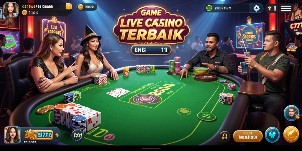 Tampilan gameplay seru dan interaktif L777 di Live Casino.