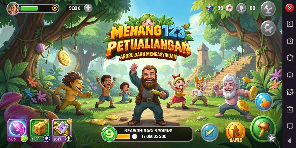 Tampilan gameplay seru di MENANG123 dengan tantangan menarik.