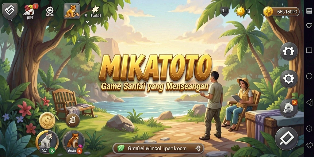 Tampilan gameplay MIKATOTO yang cerah dan menarik.