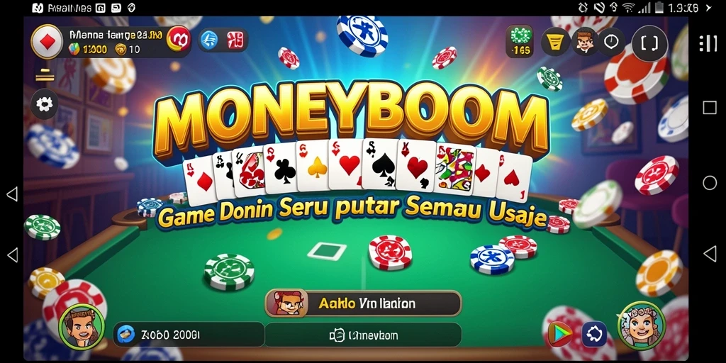 Tampilan gameplay menantang dalam permainan Domino MONEYBOOM.