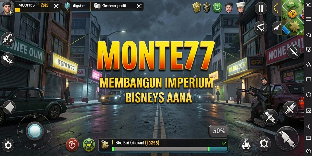 Tampilan gameplay seru dan mendebarkan dari MONTE77.