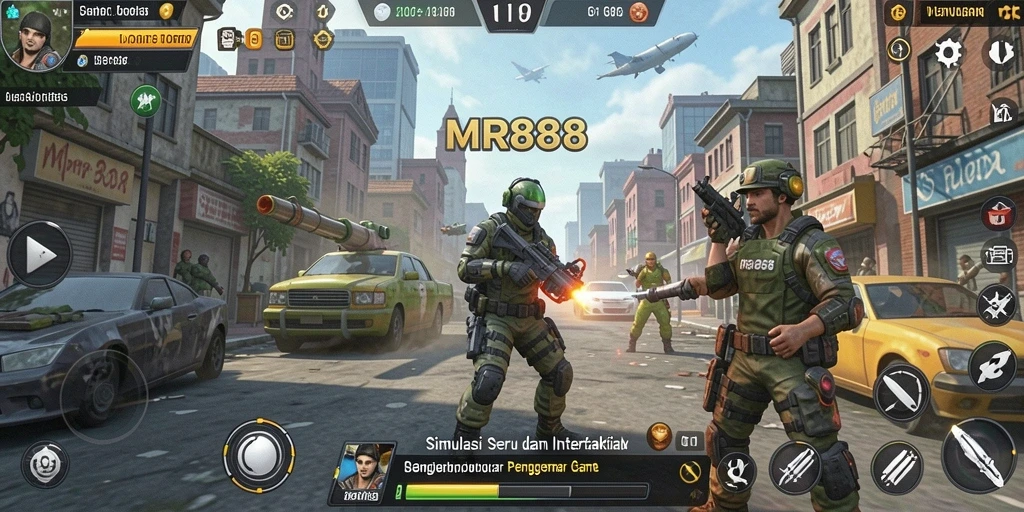 Tampilan gameplay simulasi yang menarik dan interaktif di MR888.