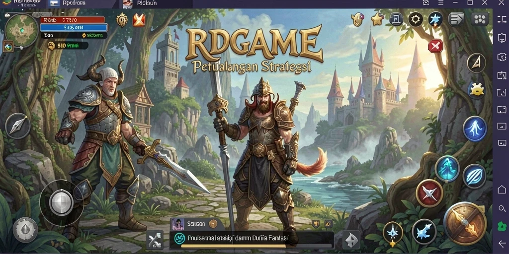 Tampilan menarik dari pertempuran epik dalam RPGAME yang menguji strategi pemain.