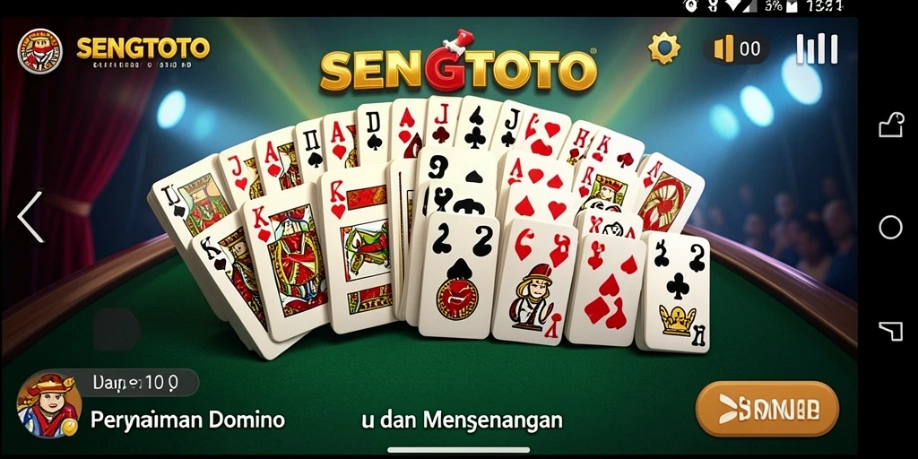 Screenshot gameplay SENGTOTO menampilkan keseruan bermain Domino.