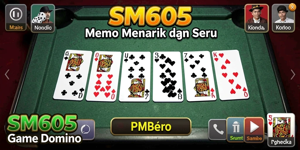Gameplay seru dari SM605 dengan grafis Domino yang menarik.