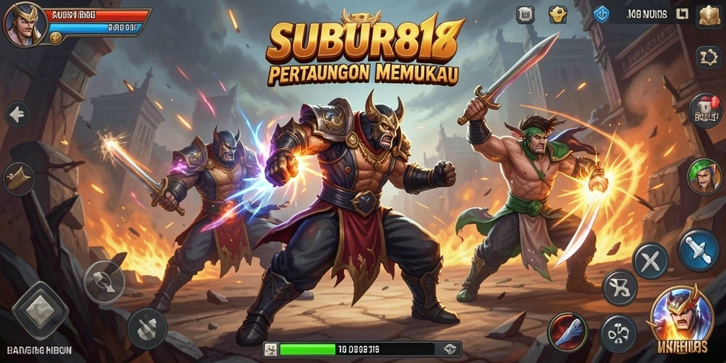 Screenshot SUBUR88 menunjukkan aksi pertarungan yang intens dan mendebarkan.