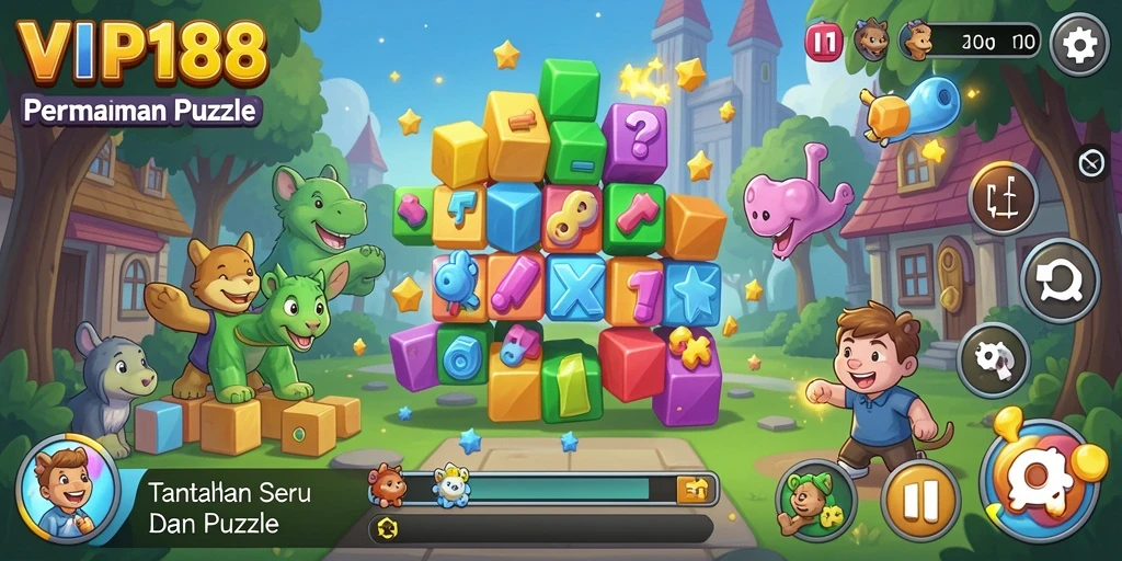 Tampilan gameplay seru dari VIP188 dalam menyelesaikan puzzle.