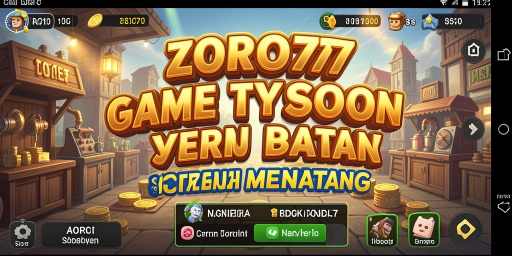 Tampilan gameplay <strong>ZORO77</strong> yang menarik dengan elemen Tycoon yang menantang.